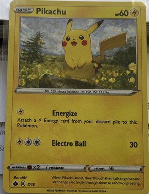 holo mcdonalds pikachu card
