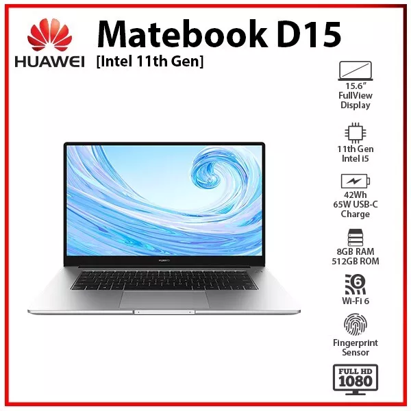 HUAWEI Matebook D 15 i5-1155G7/8GB/512GB SSD 15.6