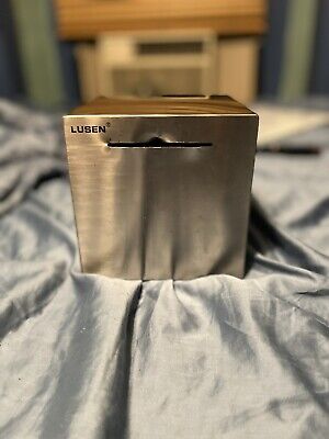 LUSEN Safe Piggy Bank Made of Stainless Stell, Small Safe Box Money Savings Bank