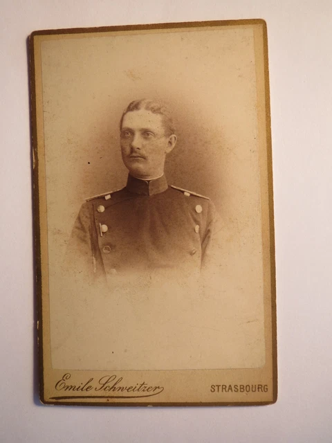 Strasburgo - Signor Dr. Meele? come soldato in uniforme / CDV Strasburgo Thann
