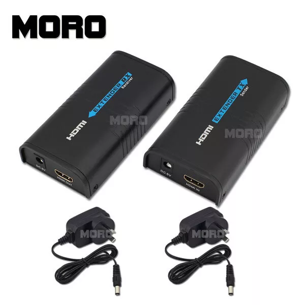 HDMI Signal Extender Via Router Cat6 LAN Ethernet up to 120M F DVD TV PS3 FOXTEL