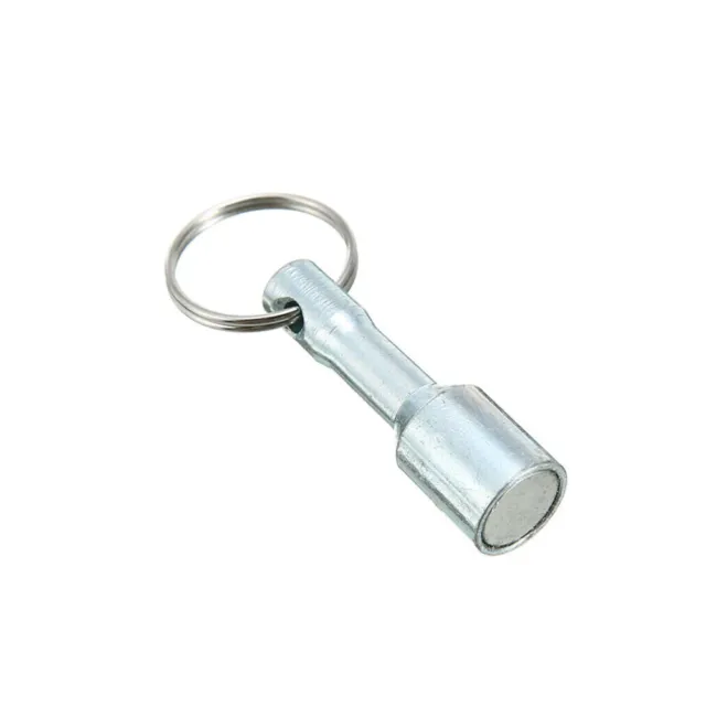 1* Magnet Testing Brass Silver Metals Ferrous Hanging Keyfob Magnetic Keychain