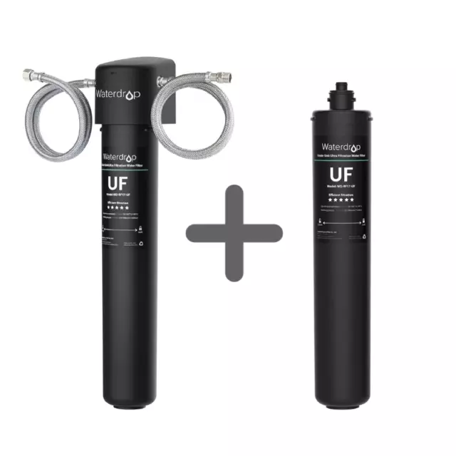 Waterdrop 17UA-UF Under Sink Water Filter With Extra RF17, 0.01 μm