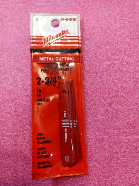 Milwaukee 48-42-0120, 2-3/4" 18-TPI Swiss Made Jig Saw Blades (5-pk)