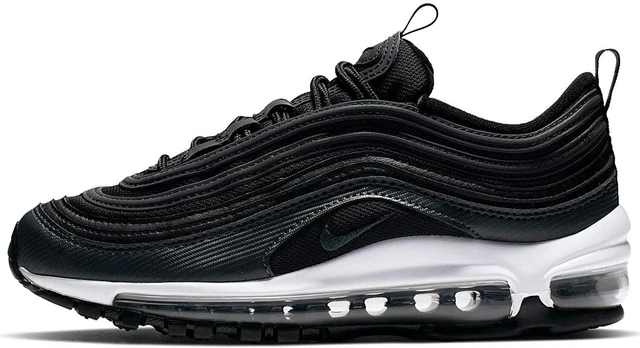 Nike air max 97 gs trainers black white sale