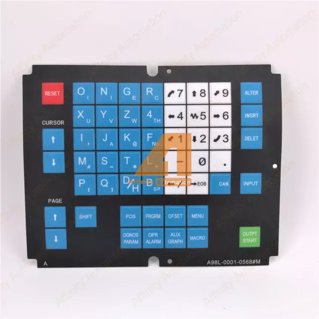 FANUC A98L-0001-0568#M Membrane Keysheet Keyboard Operator KeyPad