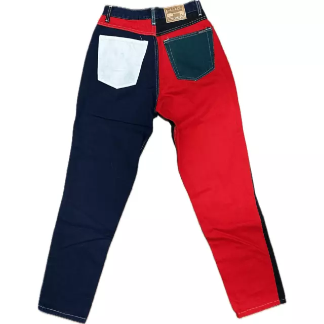 Vintage 90's Aussie Made Colourblock Westco Jeans- Suit Size 9/10