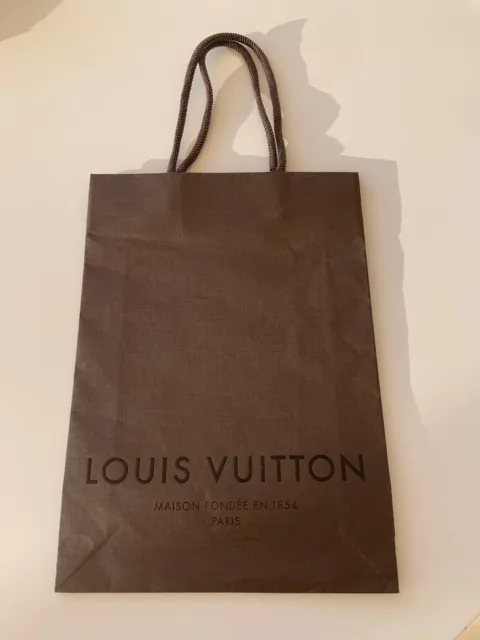 Authentic Louis Vuitton LV Classic Brown Paper Shopping Bag - Large  19.25x16x9