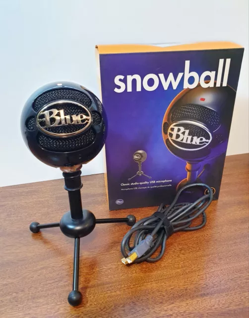 Blue Yeti Snowball USB Microphone Recording & Streaming on PC & Mac Gloss Black