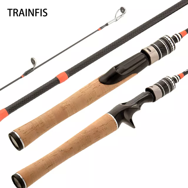 TRAINFIS Spinning Ultralight Rod Casting Rod 4-8lb Trout Carbon 4'6''/5'6''/6'