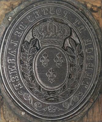R5851 Unique Matrice Louis XVI Postes aux Lettres Fleur de Lys SUP 75/128 