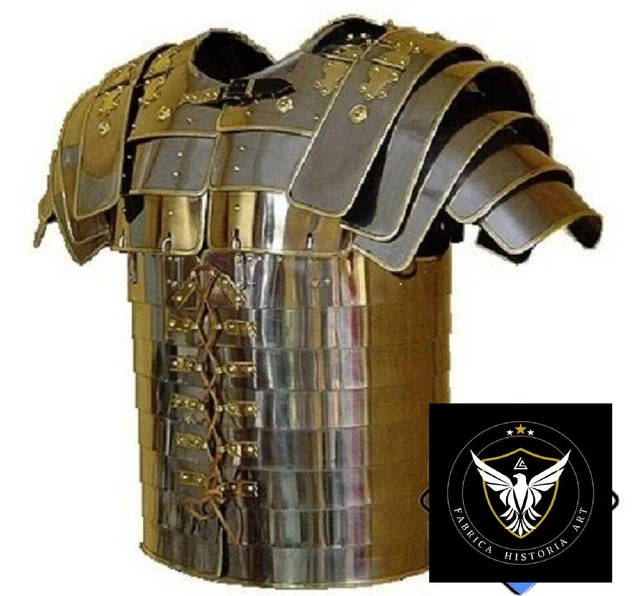 ROMAN LORICA SEGMENTATA Armor Brass Trimmed, Lorica Segmentata