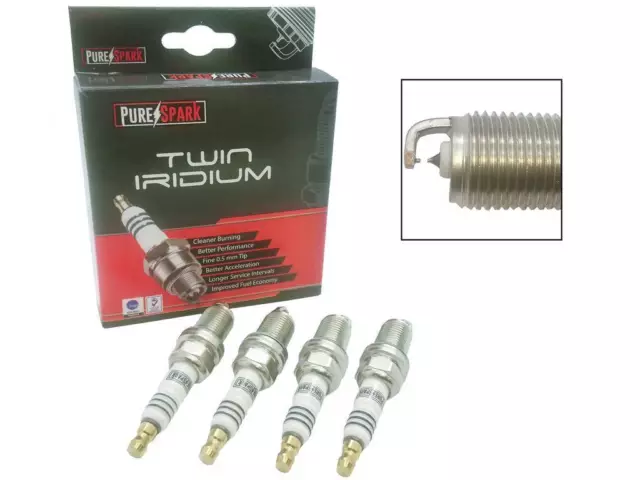 4x Purespark Twin Iridium Upgrade Spark Plugs 3043-13 - ULTRA FINE ELECTRODE