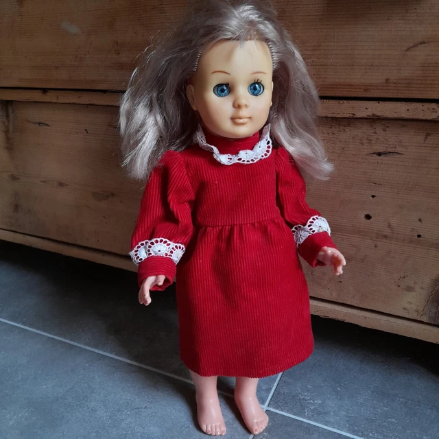 Ancienne poupée Rhodoid 46 Cm ensemble Modes Et Travaux Françoise 1975 No Raynal