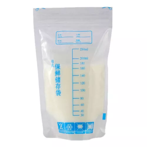 120pcs Pre-Sterilised Breastmilk Baby Breast Milk Storage Bags Pouches 250ML AU