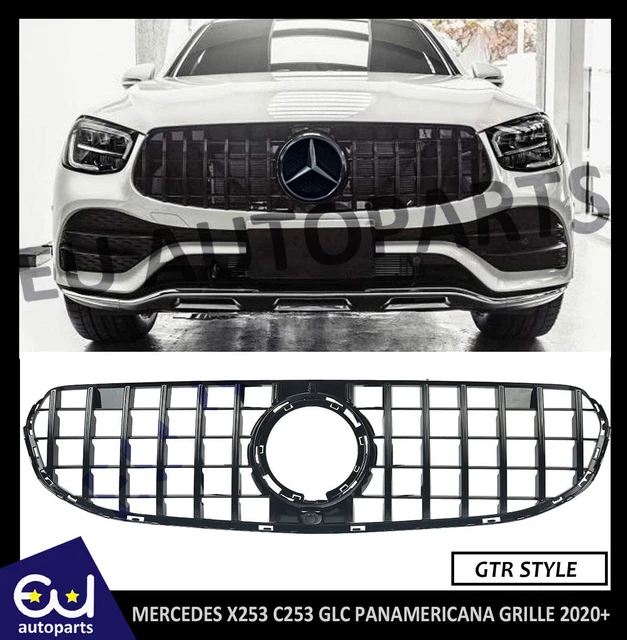 For Mercedes X253 C253 Glc 2020+ Panamericana Gtr Style Sport Grille Gloss Black