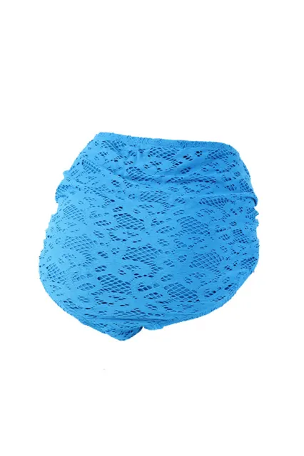 Kenneth Cole Reaction Plus Size Blue Crochet Side-Tie Bikini Bottom 2X 2