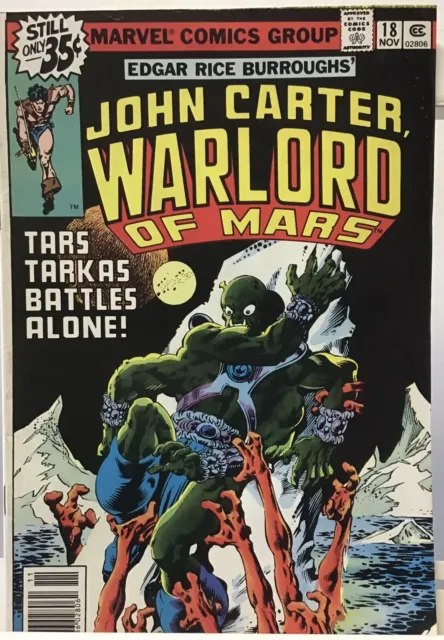 Marvel Comics John Carter, Warlord Of Mars 1st Published Artwork By Frank Miller