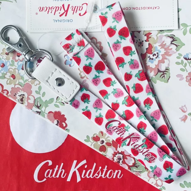 Genuine CATH KIDSTON Sweet Strawberry Lanyard BNWT Kitson Kidson