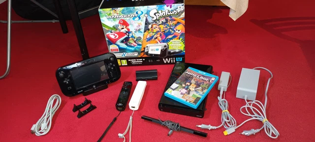 Console Nintendo Wii U Pack Mario Kart 8 + Splatoon + Jeu Minecraft + 2 manettes