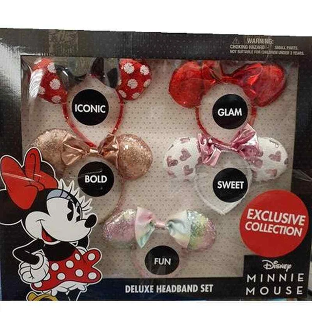 Disney's 5 Pc Minnie Mouse  Exclusive Collection Deluxe Headbands Set -Free Ship