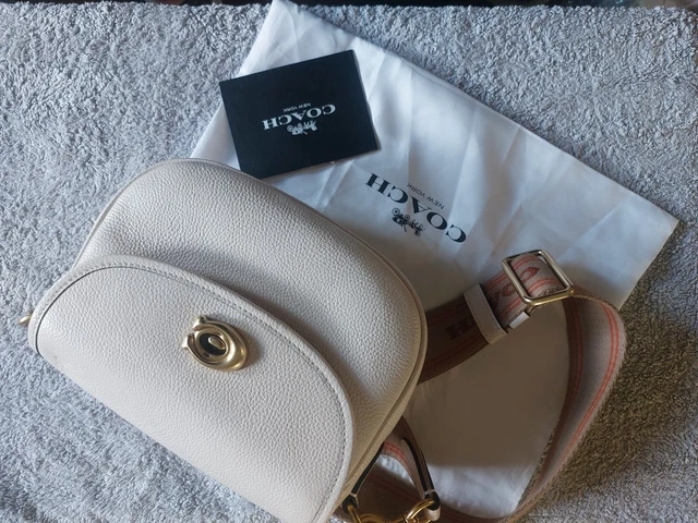 Coach cream sales leather handbag