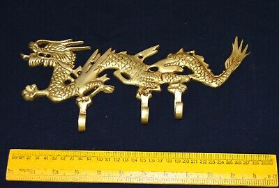 Chinese Dragon Brass Decorative Hook Coat Tie Towel Hanger With Dragon Tal AK165