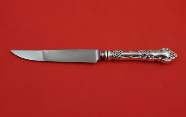 Meadow Rose by Wallace Sterling Silver Steak Knife original 9" Not Beveled Blade