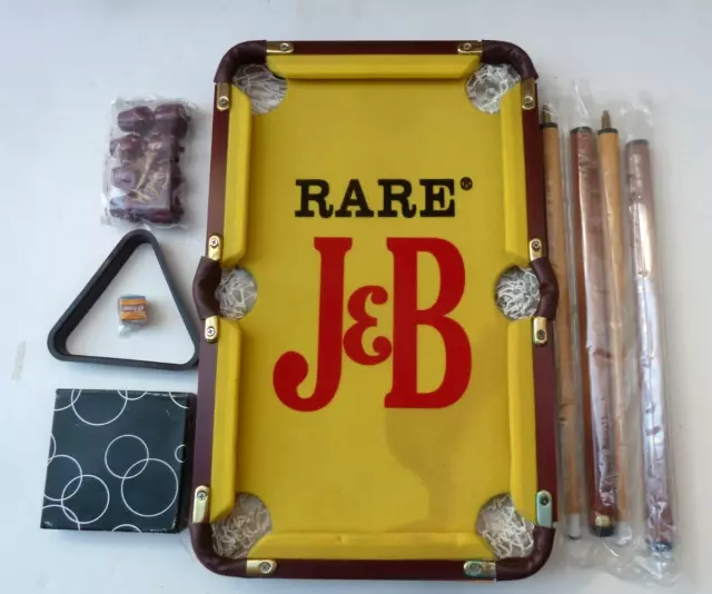 Vintage J & B Rare Scotch Whiskey Advertising Mini Pool Table 19”x12” New