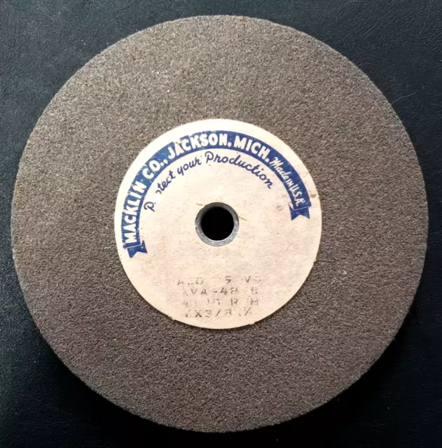 Macklin 6x3/8x1/2 Aluminum Oxide Vitrified 4A-115-48-VA Grinding Wheel (ehp21)