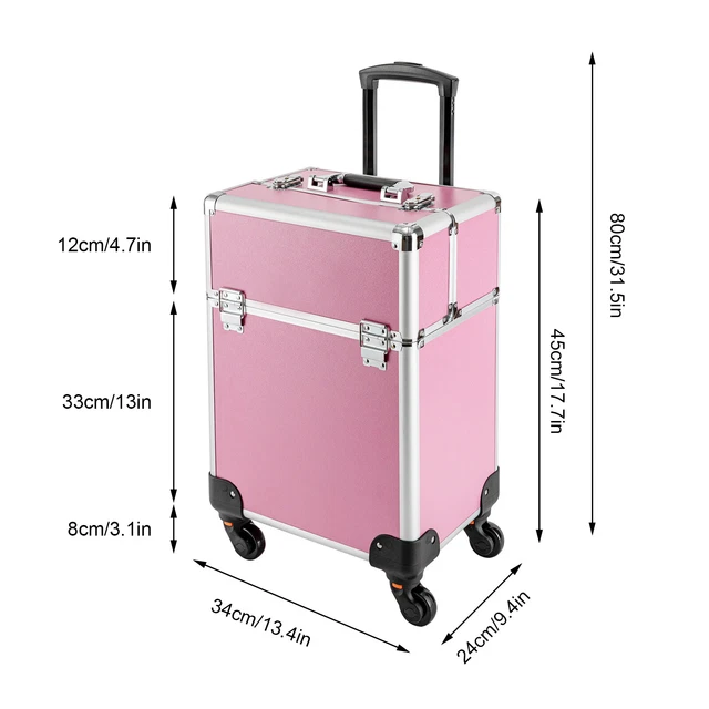 Gladiator Beauty Case Da Donna Con Fissaggio Per Trolley - Rigido, Per Viaggio E Tempo Libero - 5