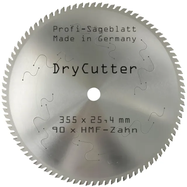 HM Dry-Cutter Metall-Kreissägeblatt 355 x 25,4 mm 90 Zähne Dry-Cut Alu-Sägeblatt