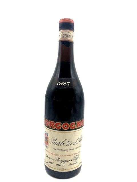 Vintage Barbera D'Alba 1987 Giacomo Borgogno 75cl, 12,5 %