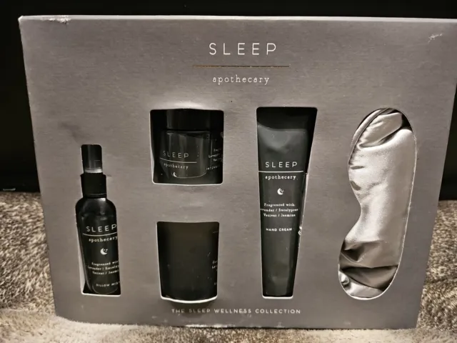 M & S Sleep Apothecary 5 Piece Gift Set 'The Sleep Wellness Collection'.new. Bg1
