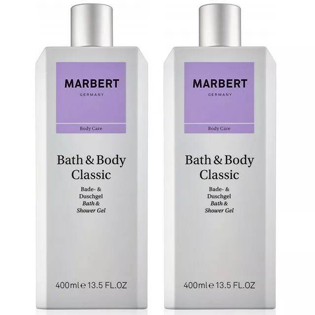 Marbert Bath & Body Classic Shower Gel, 2 x 400 ml