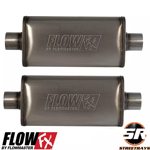 Flowmaster Flow FX Universal SS Muffler 3" Center Inlet & Outlet - Pair 71249