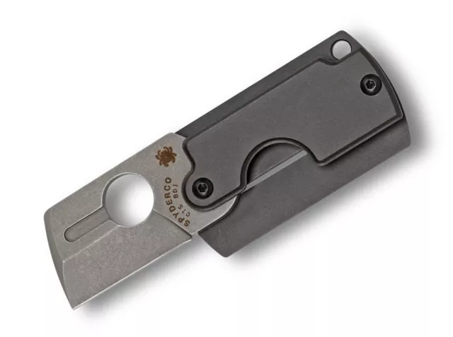 Spyderco Dog Tag Gen4 Aluminum PlainEdge Taschenmesser Neck Knife ✔️ 01SP239
