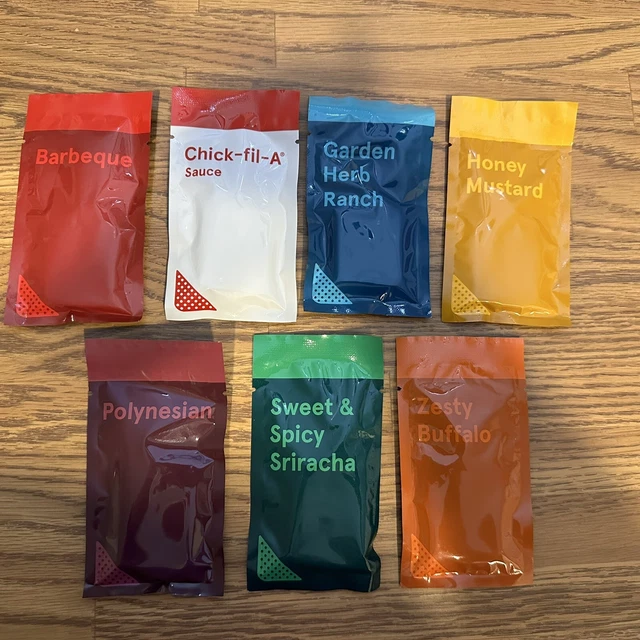 CHICK FIL A sauce keychain WHOLE SET 2023 authentic LIMITED EDITION