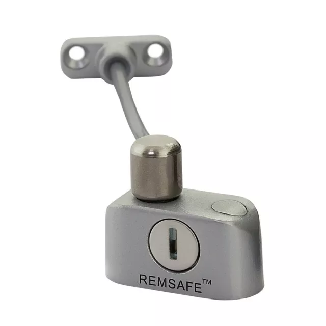 Remsafe Window Restrictor Safety Device Key Lock Child Safe 125mm Limit Silver