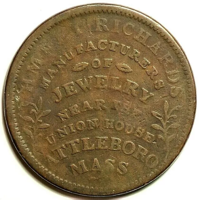 Hard Times Token1834 US Richard’s Jewelry Attleboro Mass #12120