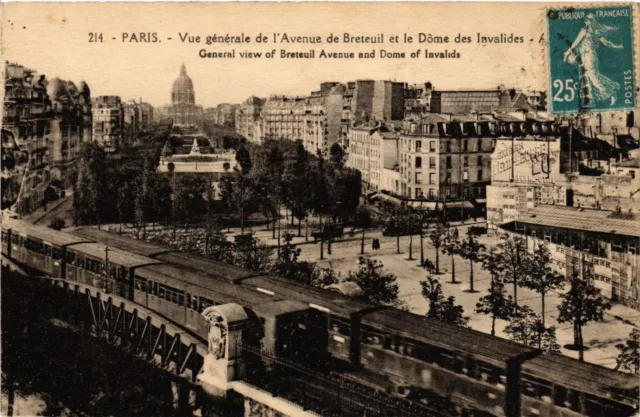 CPA PARIS 7e Vue générale de Avenue de Breteuil&le Dome des Invalides (327872)