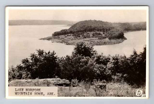 Mountain Home AR-Arkansas RPPC Lake Norfork, Antique, Vintage Postcard