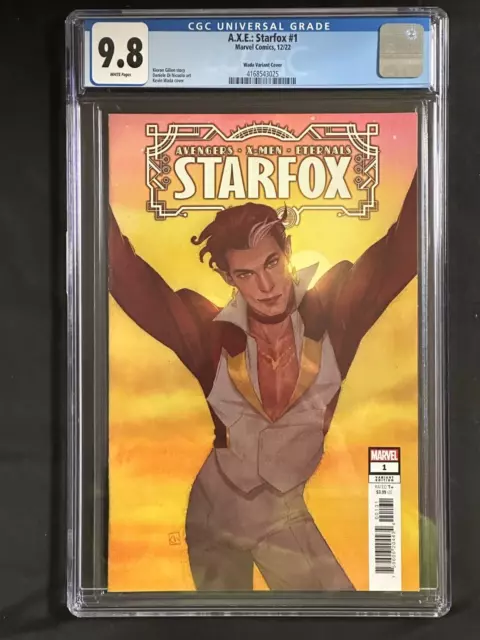 A.X.E. Starfox #1 Wada Variant Cover Marvel Comics 2022 CGC 9.8 White Pages