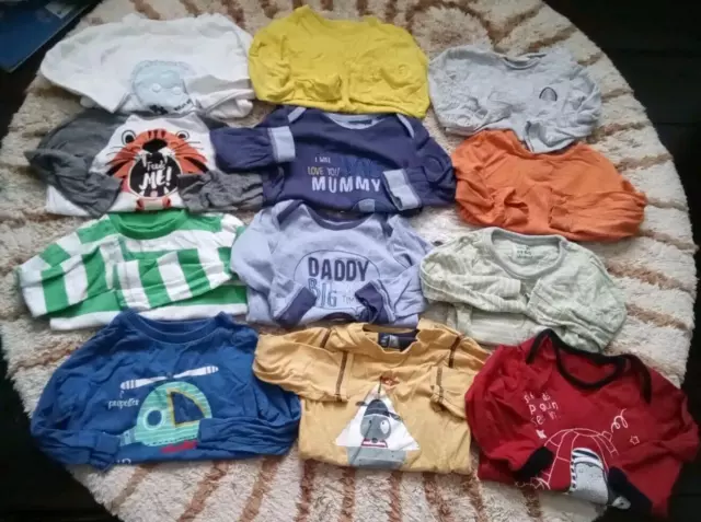 Boys Clothes Bundle 9-12 Months Tshirts x12 Longsleeved