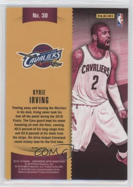 2018 Panini Contenders Optic Winning Tickets Prizms Red Cracked Ice Kyrie Irving 2