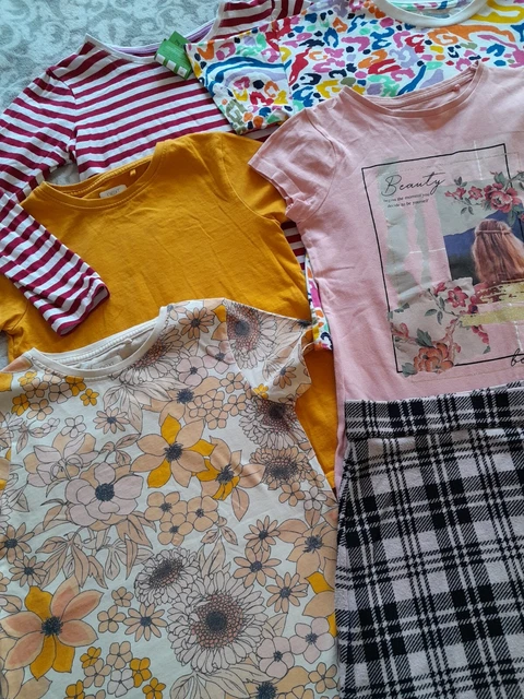 Girls Spring Summer Bundle Of Clothes Age 7-8 Inc Next Tu F&F + 2