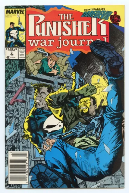 Marvel Punisher War Journal (1988) #3 Potts Jim Lee Newsstand VG/FN 5.0