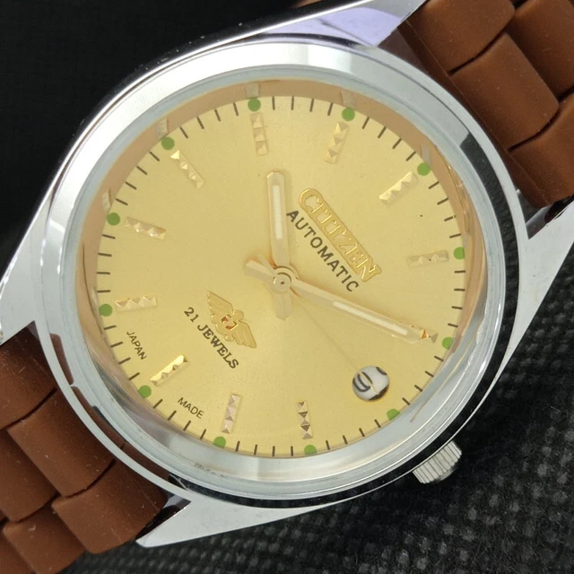 VINTAGE REFURBISHED CITIZEN AUTOMATIC 8200 JAPAN MENS DATE WATCH