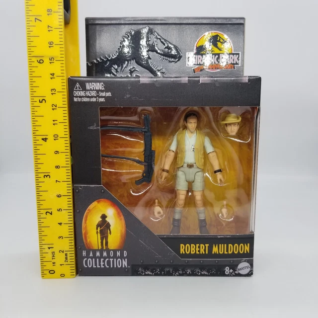 MATTEL JURASSIC PARK 30th Anniversary Hammond Collection Robert Muldoon Figure EUR 37,92