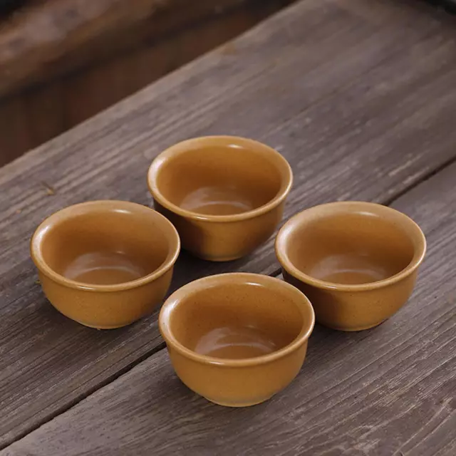 4x Chinese Ceramic Tea Cups Coffee Cup Portable Traditional Tea Bowl Kung Fu Tea